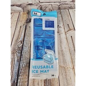 Flexible Reusable Ice Mat 30 Cube - Jumbo 12 X 9.5 Inch Lunch Bags Food Storage